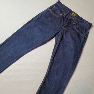 Brave Star Men's Size 28X32 Slim Leg Selvedge Denim Jeans Blue